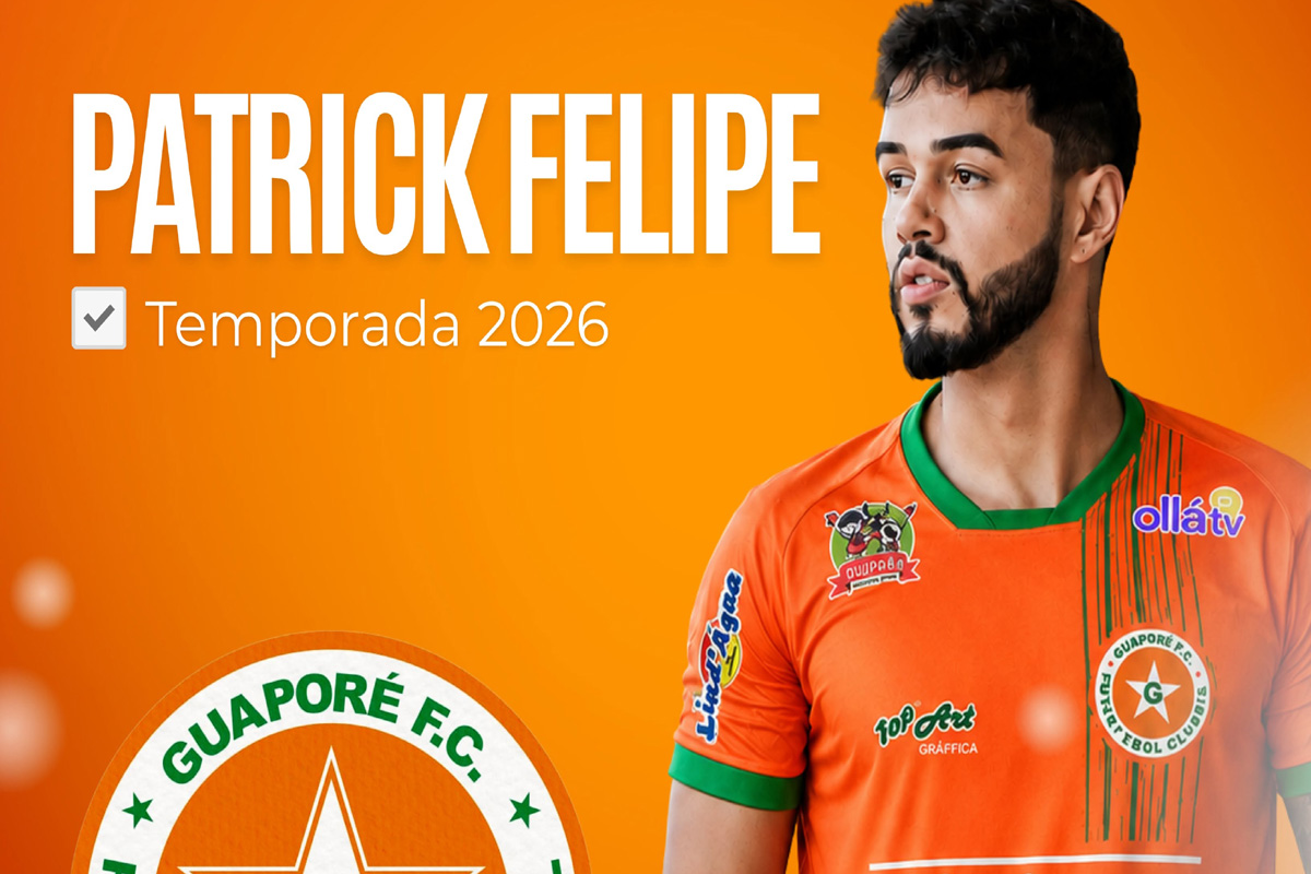 Guaporé FC contrata meio-campista Patrick Felipe para sequência da temporada