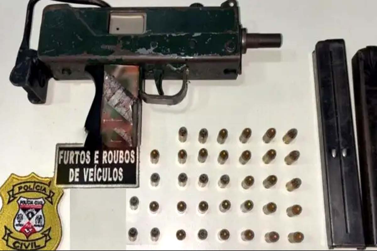 Metralhadora artesanal é apreendida durante operação da Polícia Civil 
