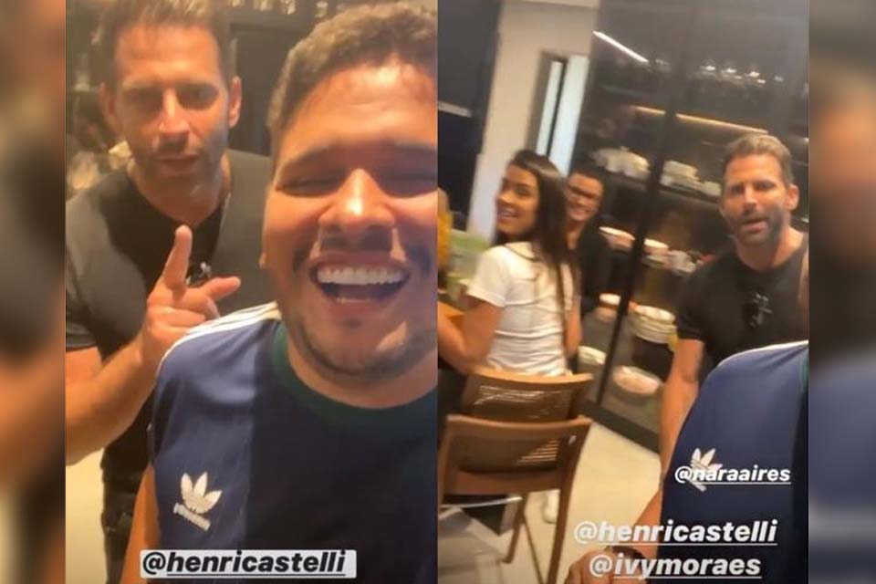 Henri Castelli e amigos famosos furam quarentena em Goiânia