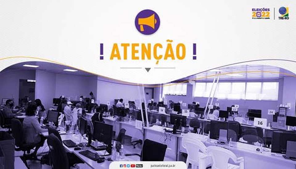 Cartórios Eleitorais de Rondônia realizarão atendimento neste sábado (30)