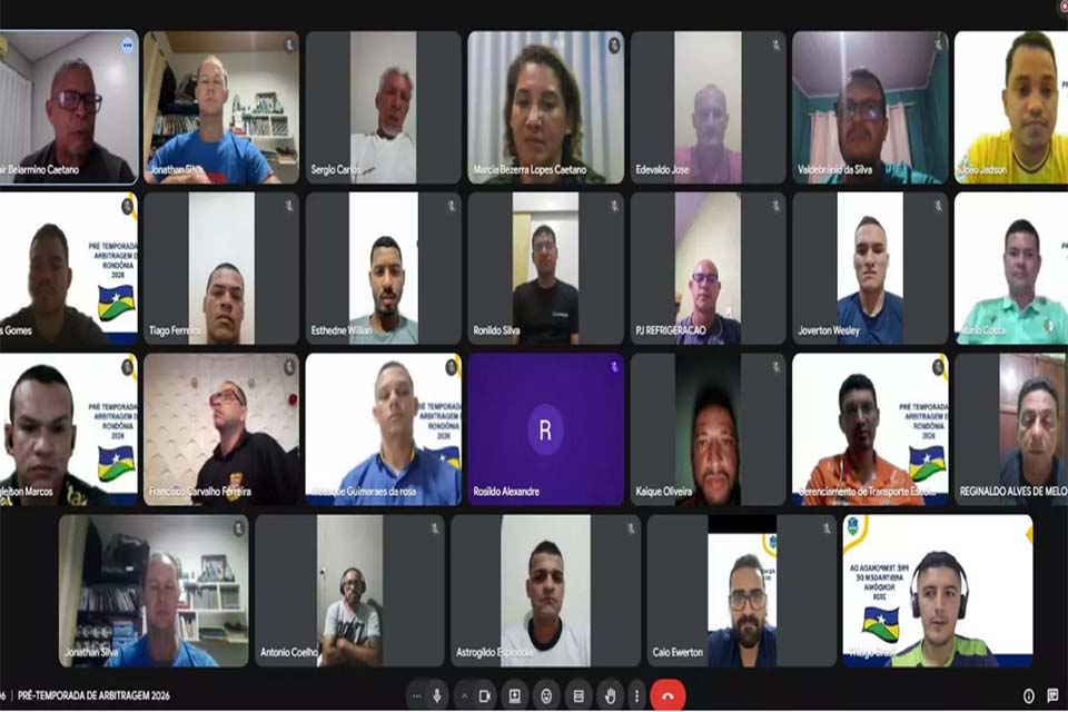 Árbitros que fazem parte do quadro da Federação de Rondônia concluem pré temporada 2026
