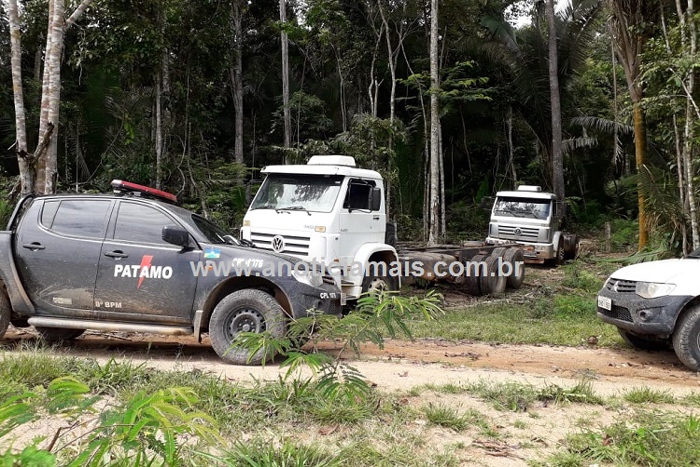 Polícia Militar de Jaru recupera dois caminhões roubados 