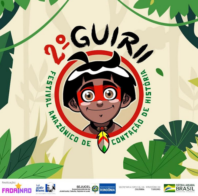 Inscrições para o 2º Guirii – Festival Amazônico de Contação de História inicia a partir do dia 25 