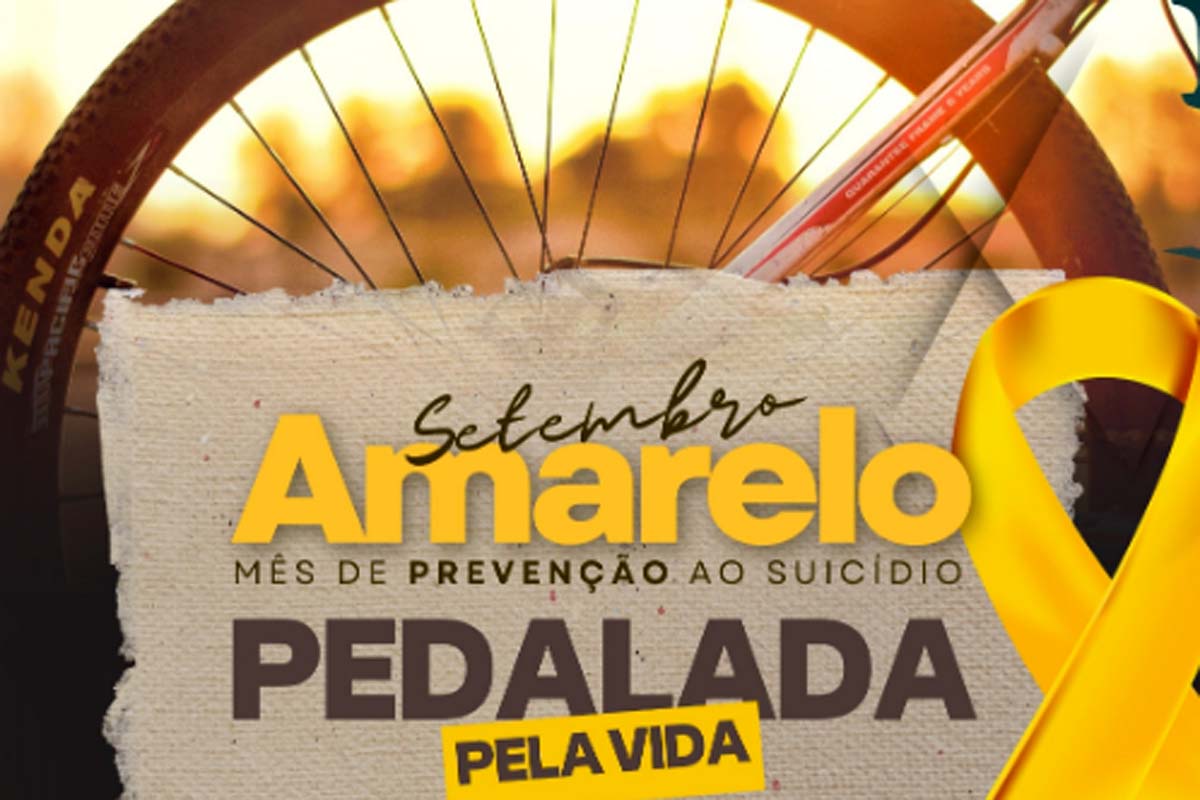 CAPS promove “Pedalada pela Vida” em Rolim de Moura em ação do Setembro Amarelo