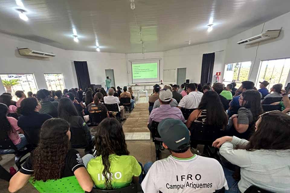 Esquenta do SIAAGRO reúne estudantes e profissionais do setor agro no Campus Ariquemes