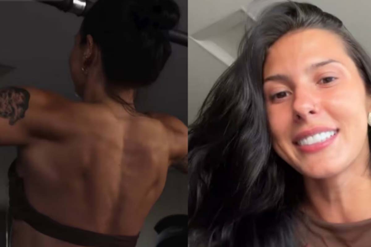 Ana Castela exibe costas musculosas e nega o uso de