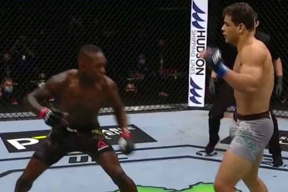 VÍDEO - Paulo Borrachinha brinca e é nocauteado por Israel Adesanya no UFC 253; Assista