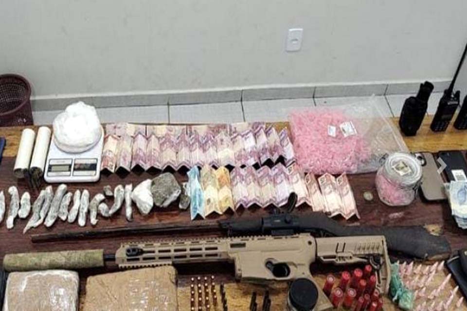 Polícia Militar desarticula ponto estratégico do tráfico em Chupinguaia