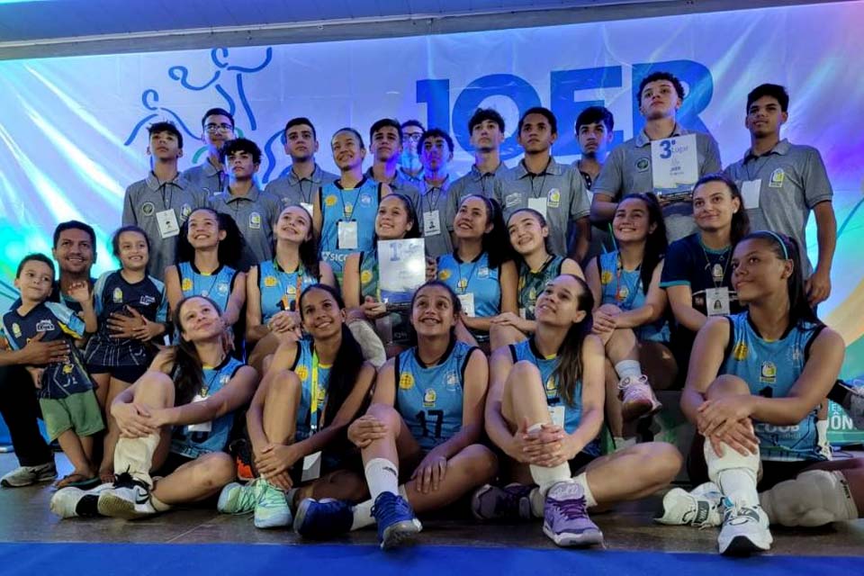 Voleibol juvenil vilhenense conquista em Cacoal duas vagas para os Jogos Escolares Brasileiro   
