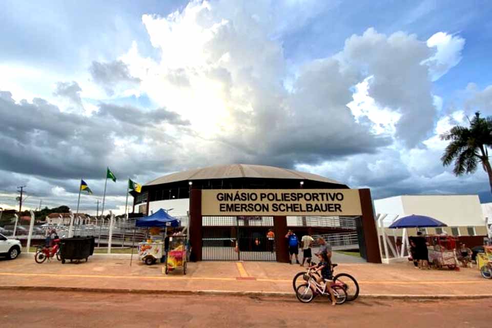 Renasce um símbolo do esporte em Rolim de Moura: o Ginásio Emerson Schelbauer está de volta