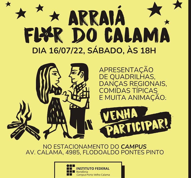 Arraiá Flor do Calama acontecerá no próximo sábado (16) em Porto Velho