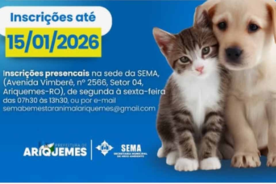 Sema divulga Chamamento para seleção de OSC objetivando a gestão do Centro de Acolhimento de Animais Domésticos