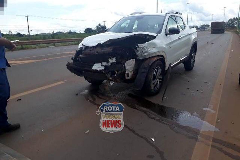 Casal de Pimenta Bueno se envolve em acidente na BR-364 em Vilhena