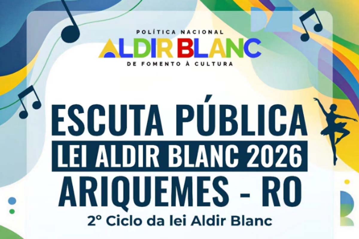 Prefeitura convida agentes culturais e comunidade para participar da Escuta Pública da Lei Aldir Blanc 2026 