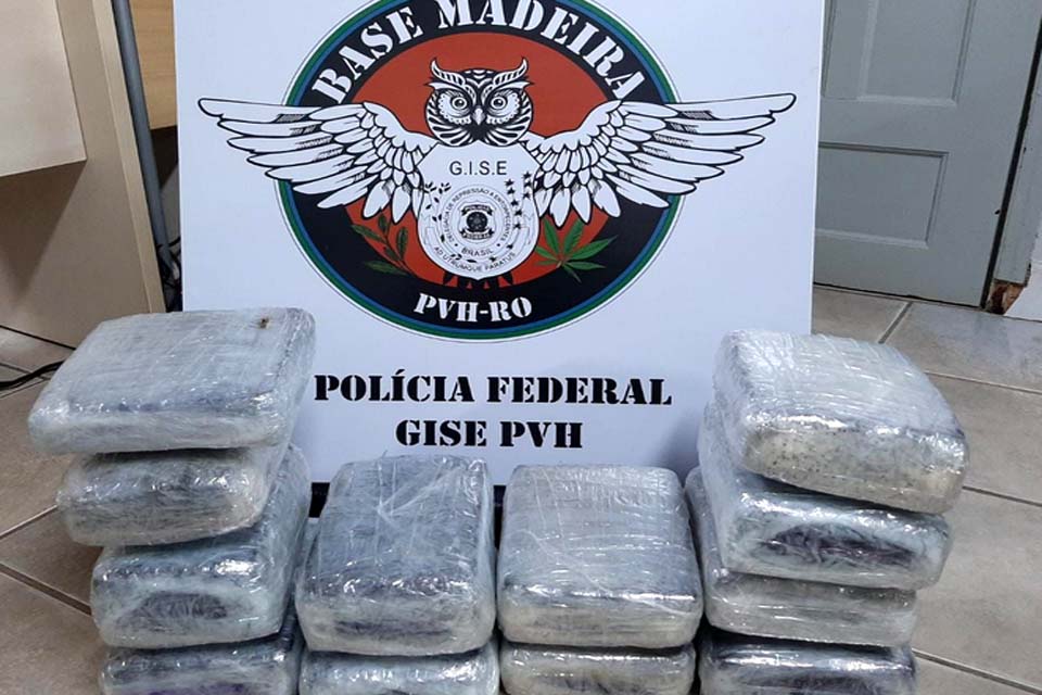 PF prende homem com pacotes de maconha tentando embarcar no aeroporto