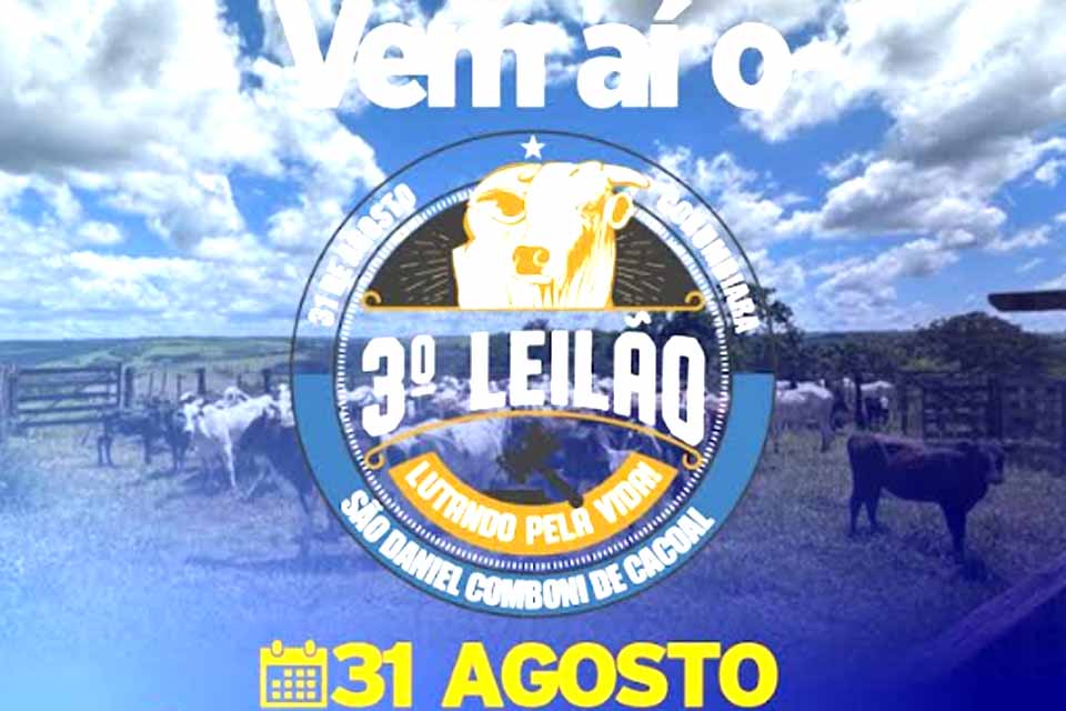 3º Leilão Solidário em Corumbiara une comunidade em prol da saúde e inclusão