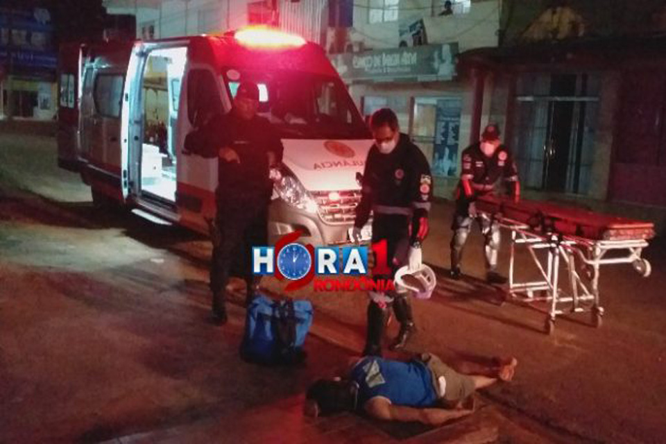Suspeito de roubo é atropelado e agredido ficando com fratura exposta