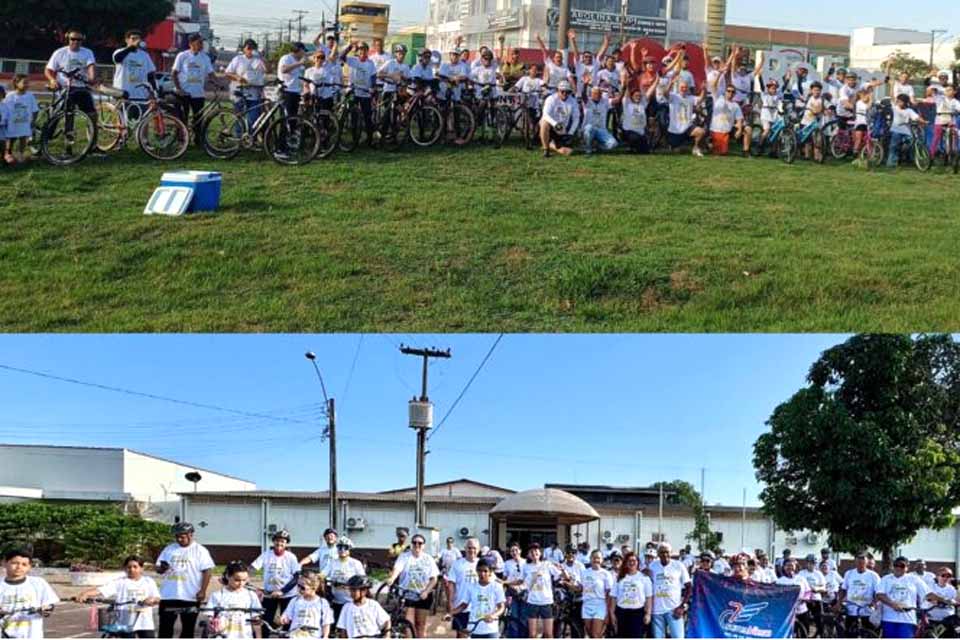 “Pedalada pela Vida” marca encerramento do Setembro Amarelo em Rolim de Moura
