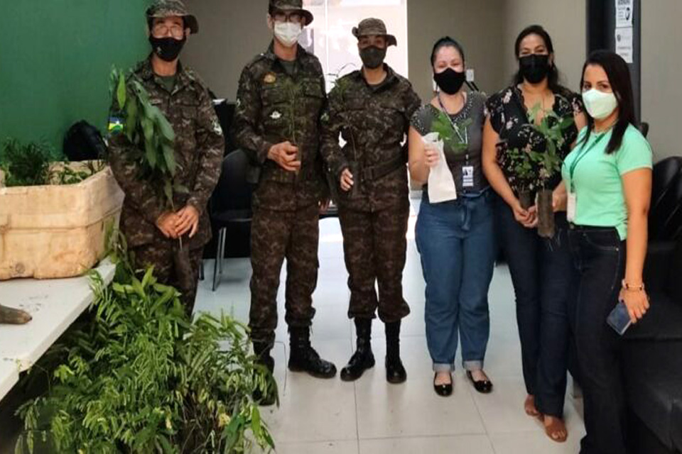 TCE-RO adere à campanha “Adote o futuro” e distribui 200 mudas de árvores