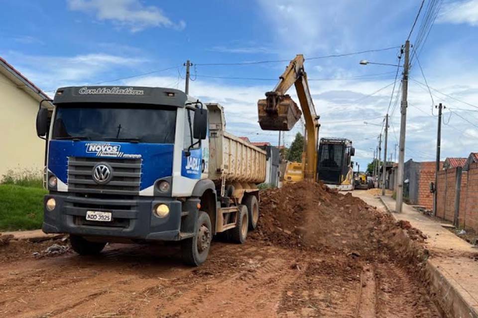 Prefeitura de Jaru segue com ações de melhorias de ruas no município