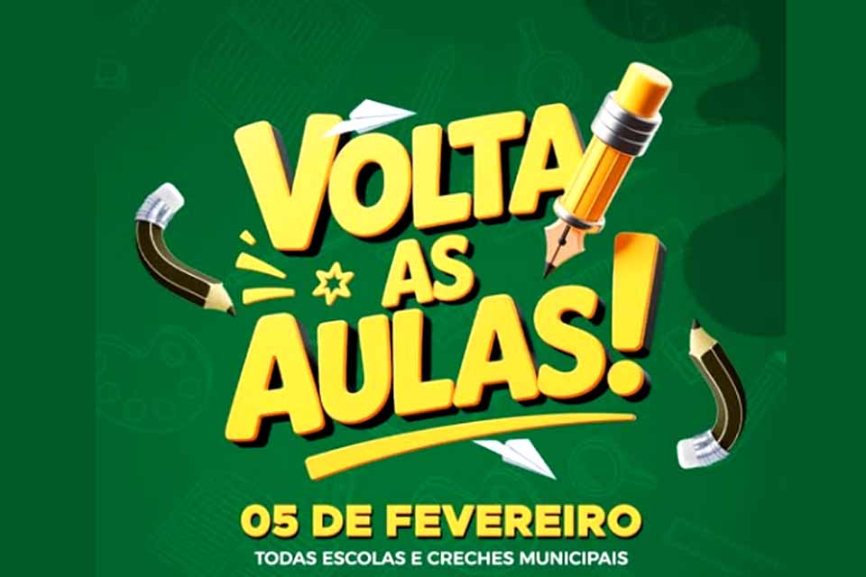 Prefeitura informa que retorno das aulas nas escolas e creches municipais ocorrem no próximo dia 5