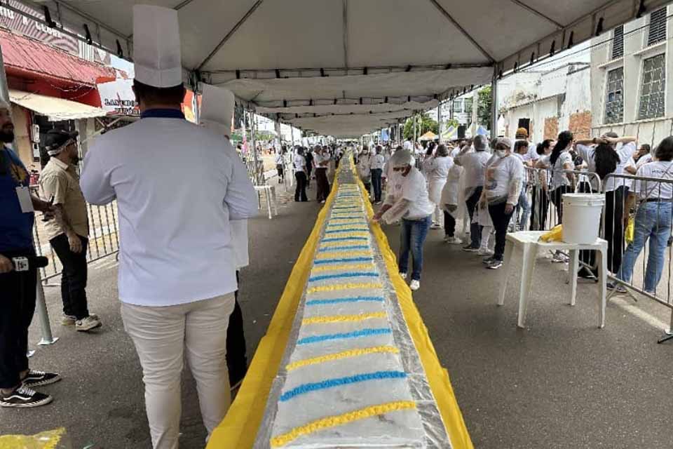 Um dos momentos mais marcantes de 2025: o maior bolo já visto em Porto Velho