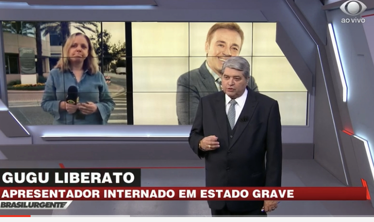 Video - Repórter chora ao divulgar informações sobre saúde de Gugu Liberato