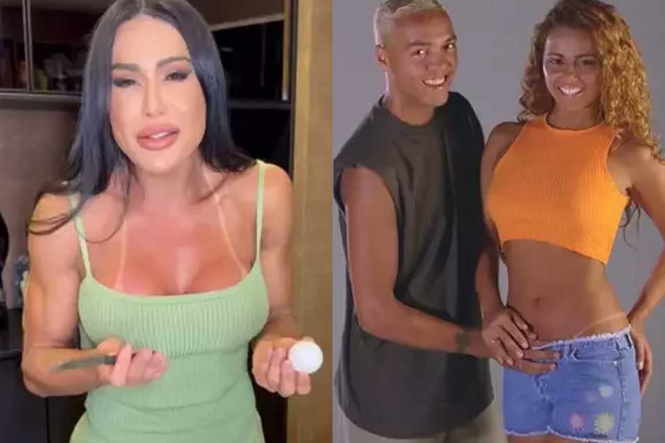 “Pensei em um trisal”: Gracyanne reage com humor a pergunta sobre Belo e Viviane Araujo