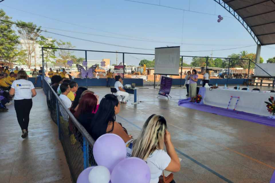 Prefeitura de Porto Velho leva informação e diálogo sobre violência doméstica à comunidade escolar