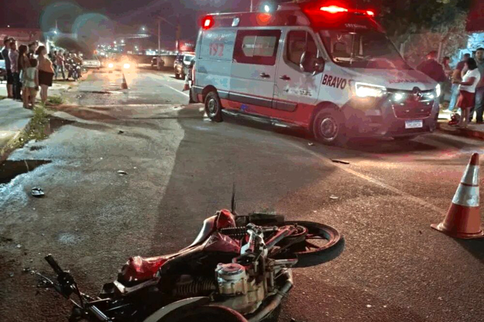 Colisão entre motocicletas deixa quatro pessoas feridas em Ji-Paraná