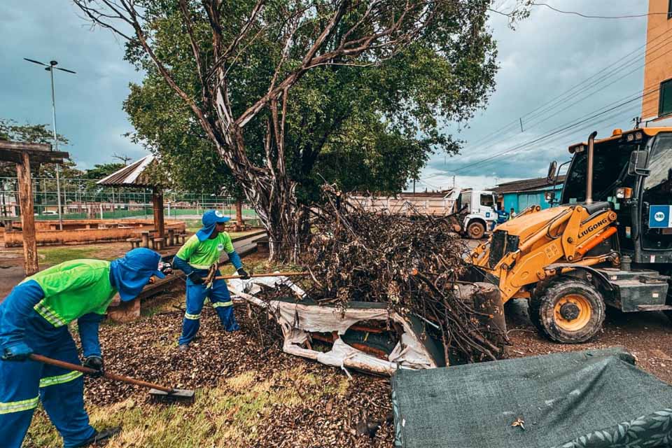 Moradores Bairro Cohab são beneficiados com a operação Cidade Limpa