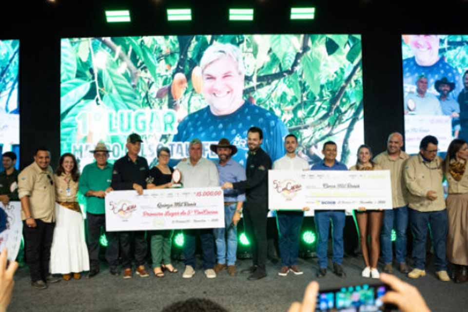 Produtores de Buritis e Nova União vencem concurso de melhor cacau de Rondônia