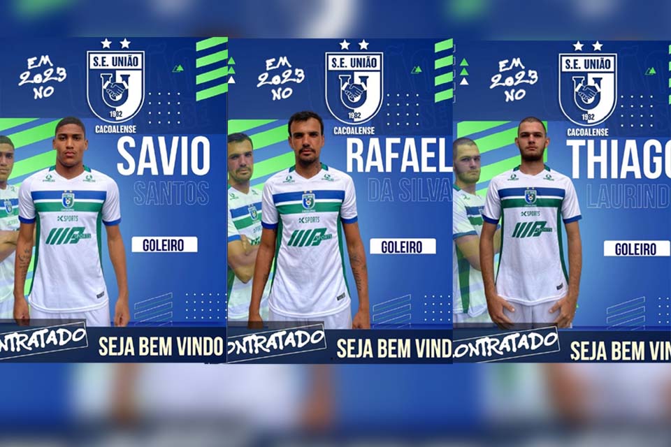 União Cacoalense apresenta pacotão de goleiros para o campeonato