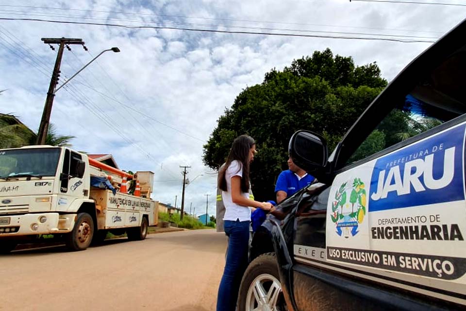 Serviço de modernização de iluminação pública segue em ritmo acelerado