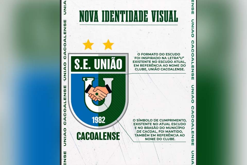 União Cacoalense promove mudança em escudo do clube visando temporada 2023
