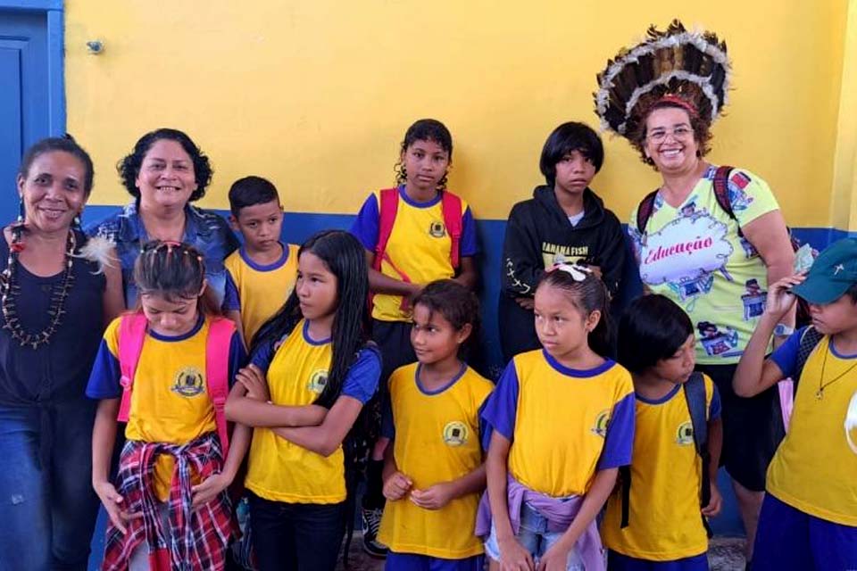 Práticas de acolhimento beneficiam alunos indígenas de Porto Velho