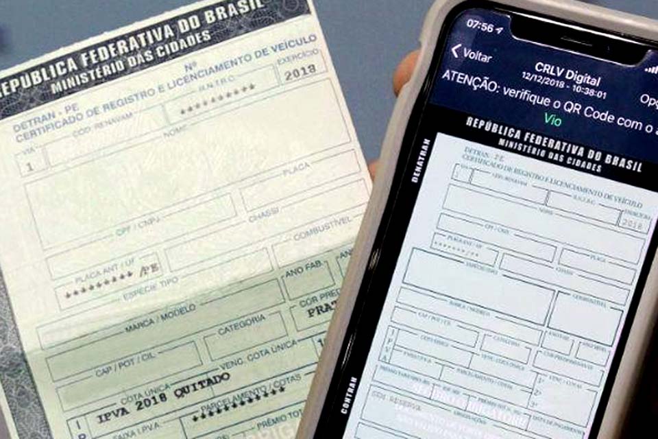 Detrans terão prazo até junho para adequação à CRLV digital