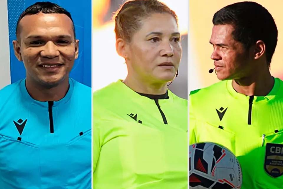 Trio de arbitragem de Rondônia é escalado para partida das Semifinais do Acreano 