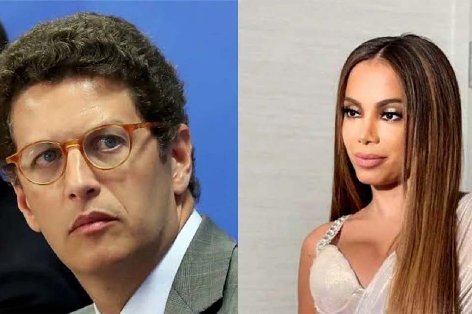 Anitta pede a saída de Ricardo Salles e ministro rebate cantora na rede social