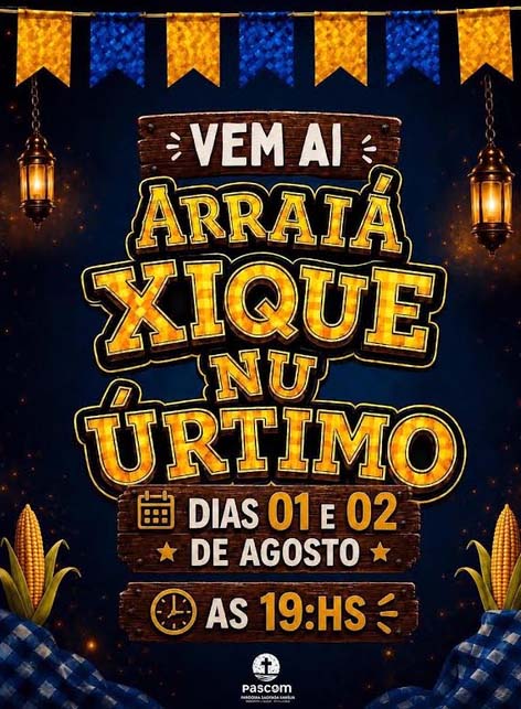 Arraiá da Paróquia Sagrada Família de Porto Velho acontece nos dias 1º e 2 de agosto