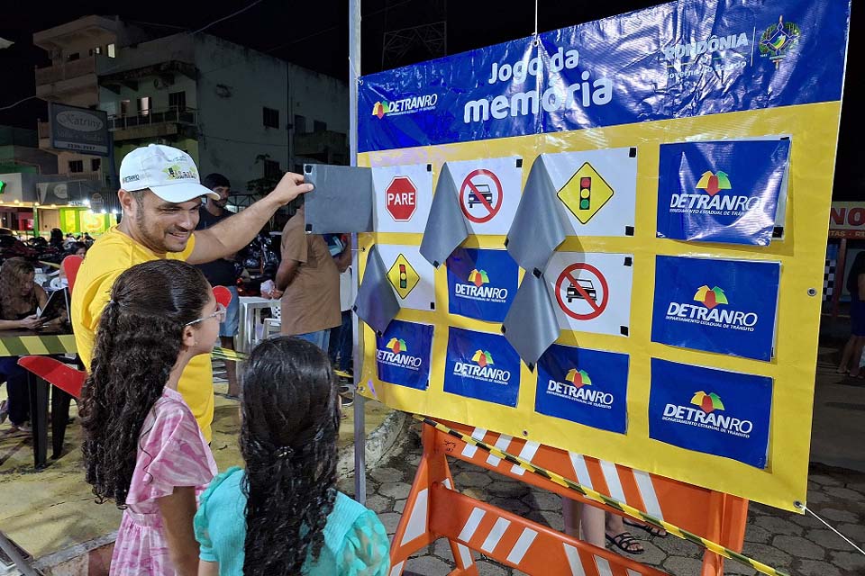 Atividades educativas de trânsito são desenvolvidas em eventos em Cerejeiras, Cacoal, Ji-Paraná, Buritis