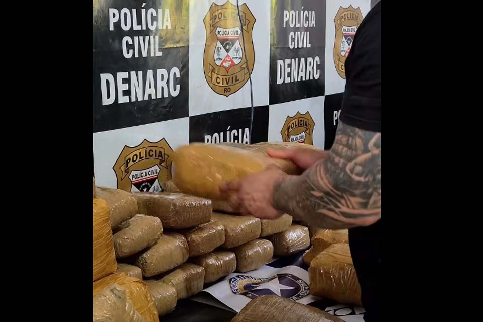 Polícia Civil de Rondônia apreende 87,7 kg entorpecentes em Operação