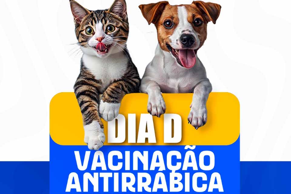 Prefeitura realizará Dia D de Vacinação Antirrábica no dia 13 de dezembro