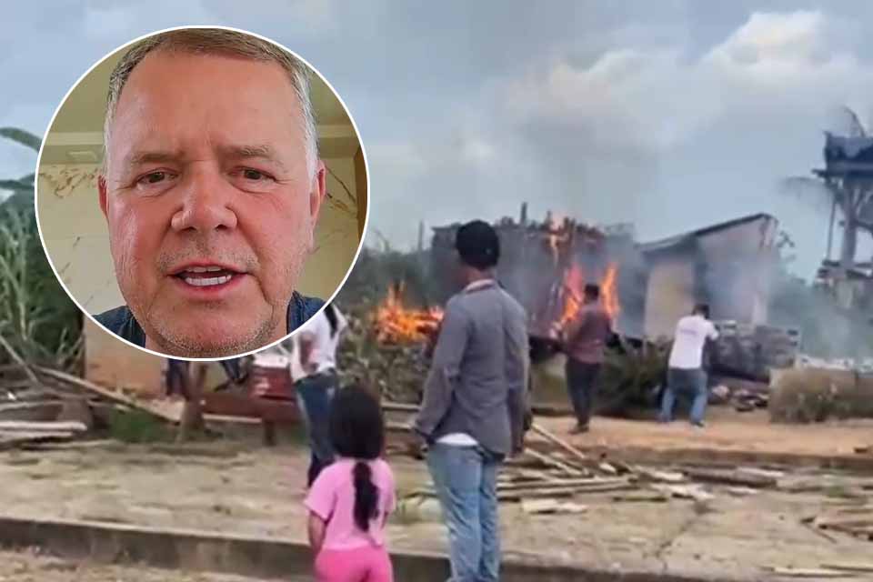 Deputado Lúcio Mosquini pede ajuda em PIX para reconstruir casa de produtor rural queimada pelo Ibama