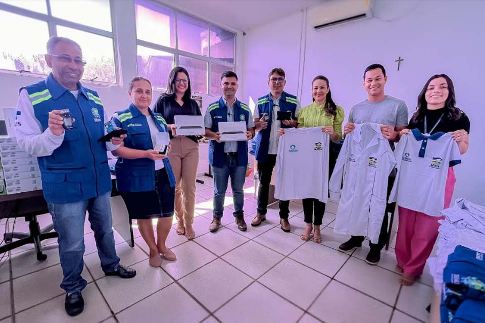 Prefeitura de Jaru realiza entrega materiais e equipamentos de trabalho para Agentes Comunitários de Saúde;