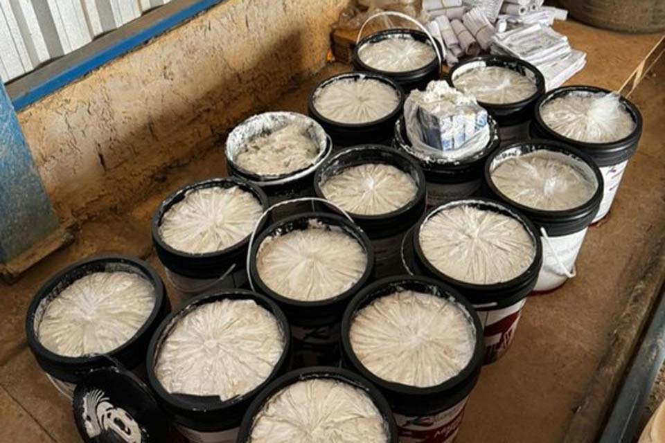 PF apreende 62,4kg de cocaína durante operação contra tráfico de drogas em Ariquemes