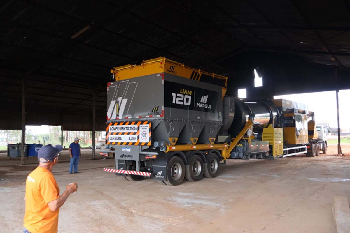 Vilhena inicia instalação de nova usina de asfalto para reduzir custos e ampliar capacidade de pavimentação