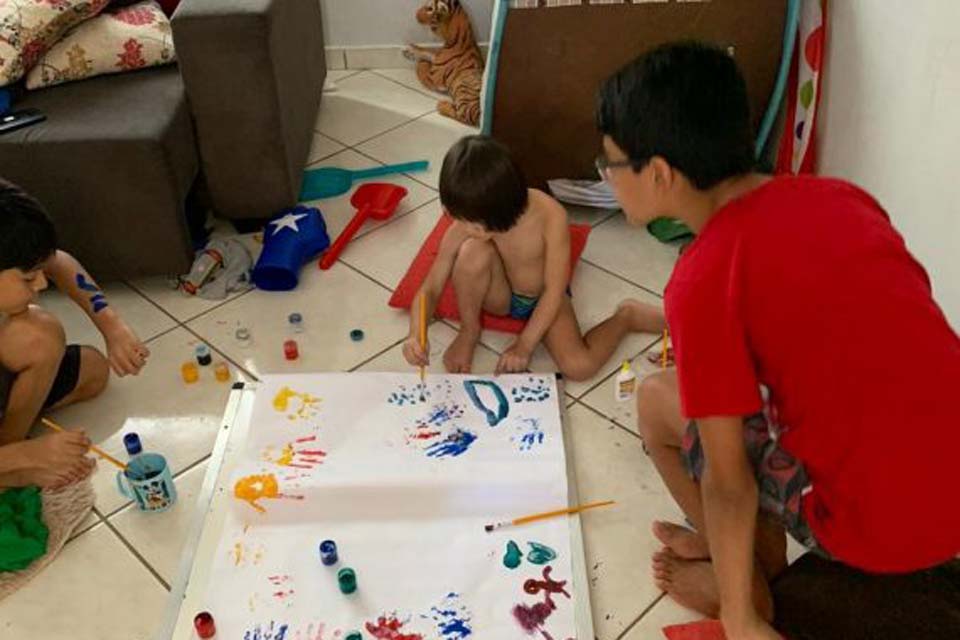 Famílias se adequam à quarentena e criam atividades para rebater o ócio e a ansiedade em Rondônia