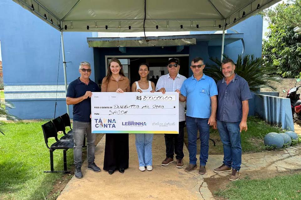 Atendendo pedido de lideranças locais, Gislaine Lebrinha assegura R$ 200 mil para a saúde de Rio Crespo