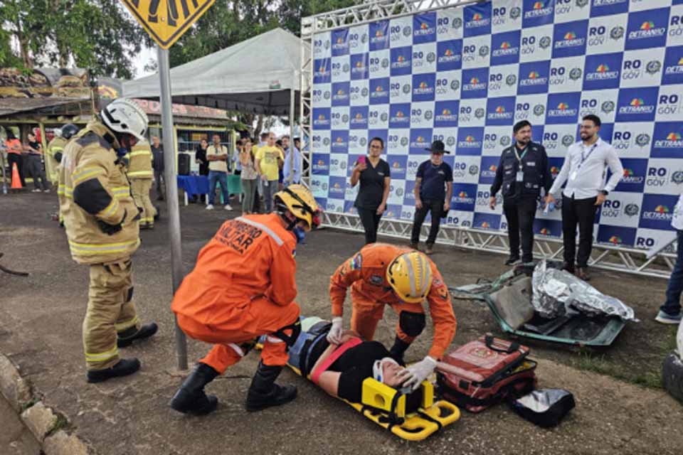 Ação integrada une educação no trânsito e incentivo à doação de sangue em Porto Velho
